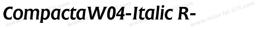 CompactaW04-Italic R字体转换
